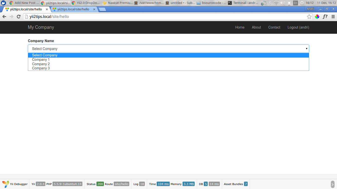 Yii2-Tips-DropDownList-2