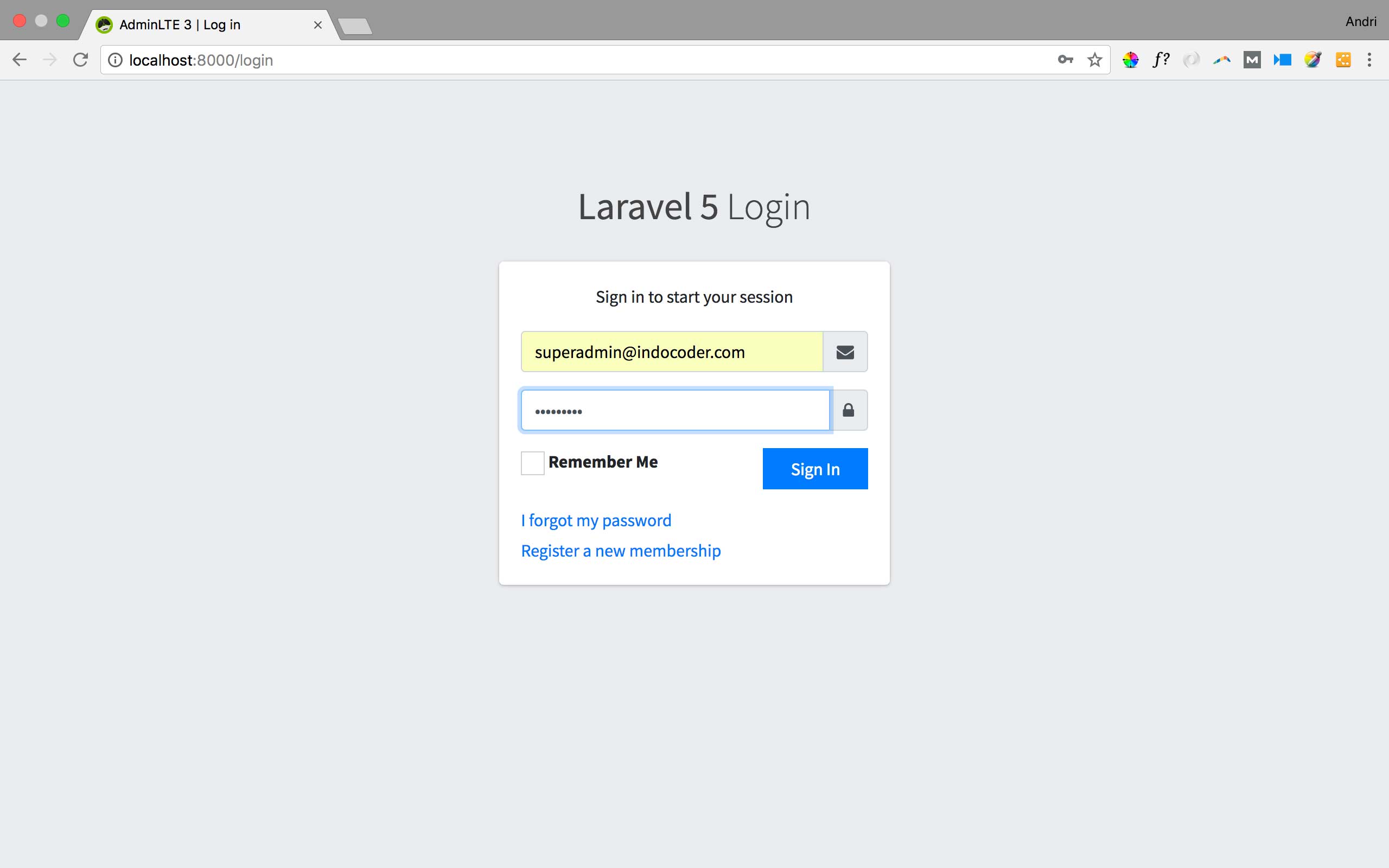 Membuat Blog dengan Laravel 5.7 dan AdminLTE 3 (9) – Template Backend 3