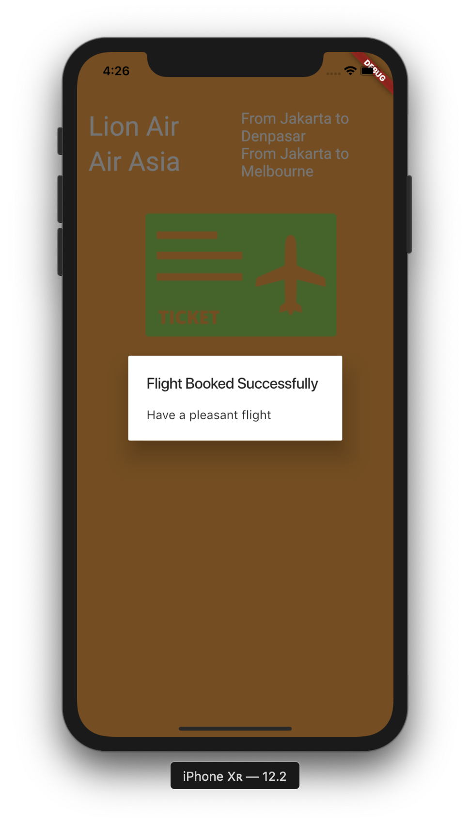 FLutter Application Book Your Flight 4